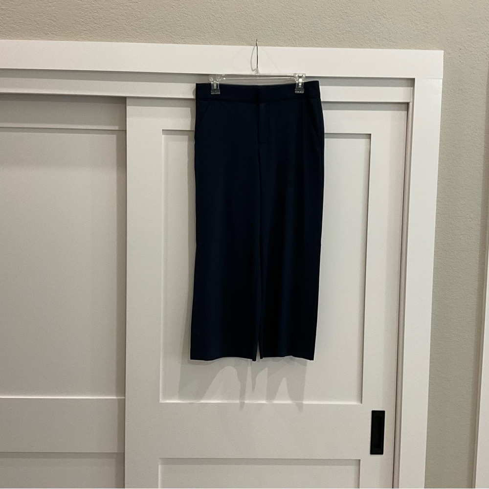 Athleta Navy Midi Pants Sleek Tailored Silhouette